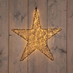 LED Ster metaal 500 LED Classic Warm + Flash 56cm