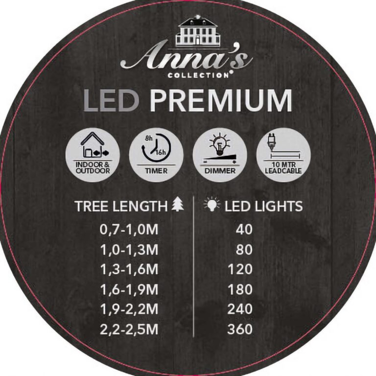 Premium LED verlichting 180 LED Classic Warm 18 meter