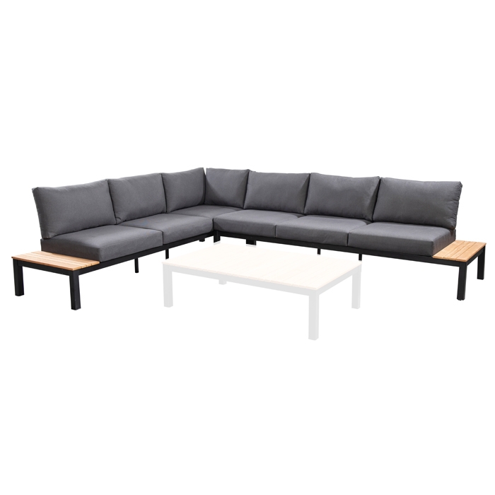 Tori Cornerset alu Black / Teak