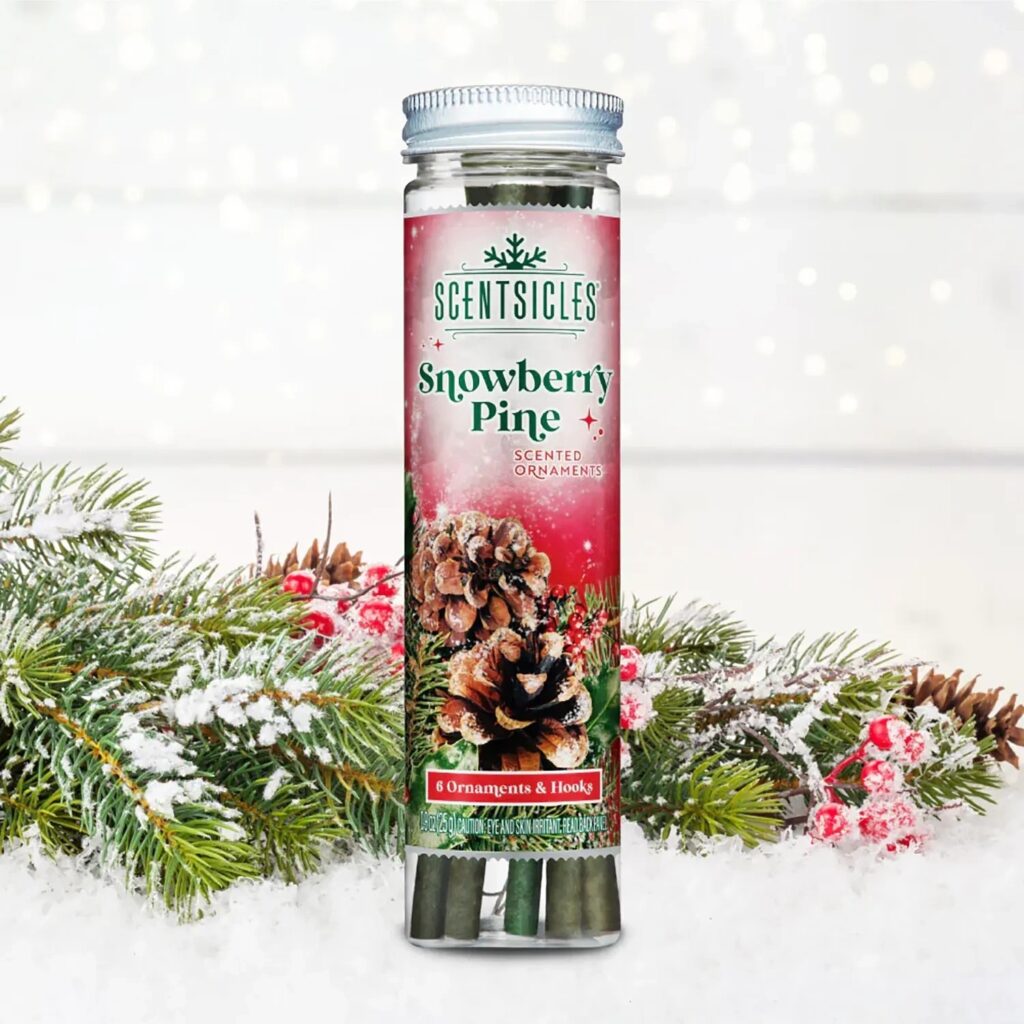 Kerstboom geurstokjes 6 stuks - Snowberry Pine