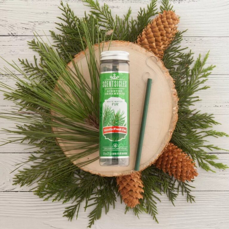 Kerstboom geurstokjes Spar 6 stuks - Witte Winterspar