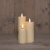 LED Druipkaars Wax 3 X 3D Vlam Ivoor