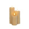 LED Druipkaars Wax 3 X 3D Vlam Ivoor