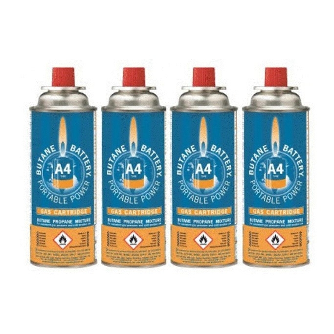 4 stuks gaspatronen 220gram