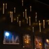 5 zwevende LED kaarsen + toverstok - Wit