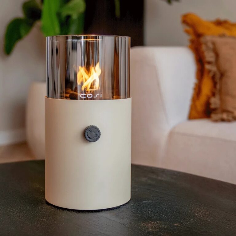 Cosiscoop Original Sandy Beige gaslantaarn Smoked