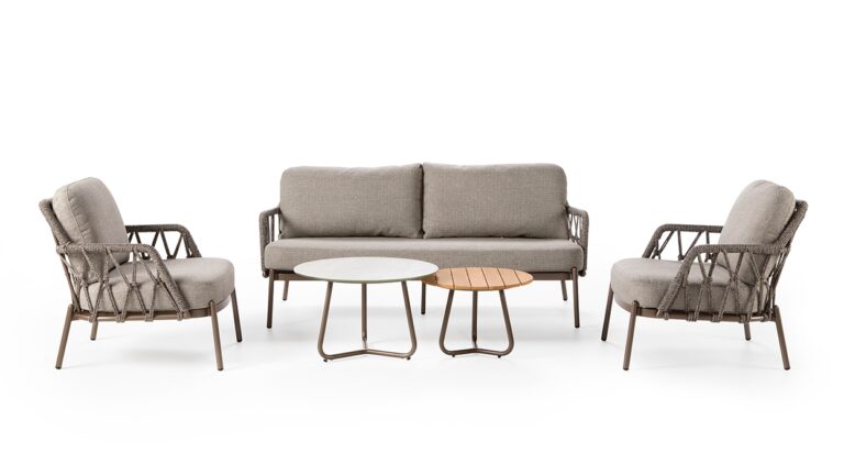 Girona loungeset 5-delig - Coffee