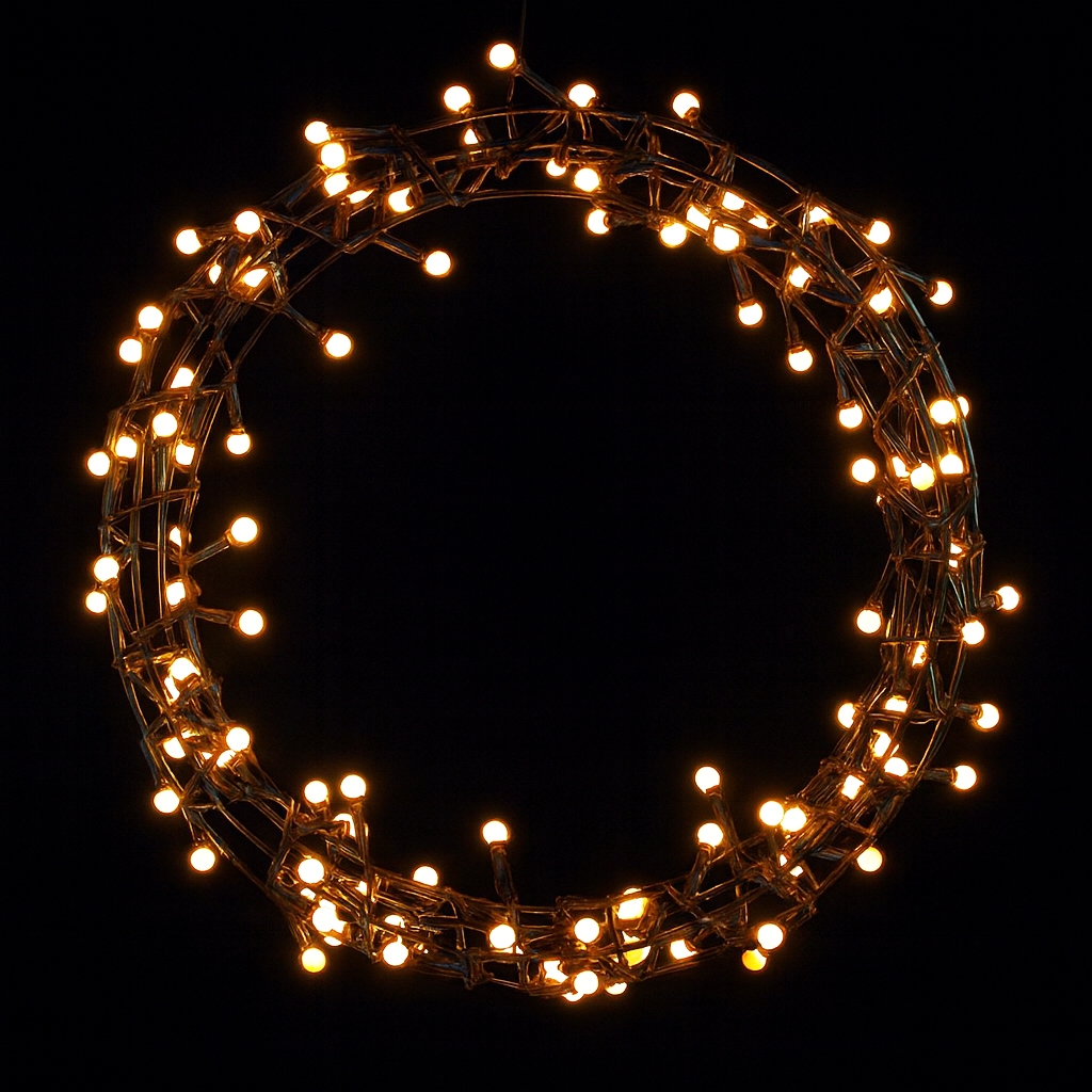 LED bolletjes krans 35cm 120 lampjes