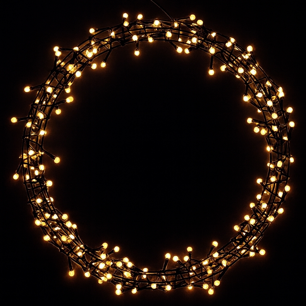 LED bolletjes krans 45cm 200 lampjes