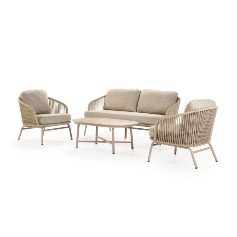 Livorno loungeset 4-delig - Champagne