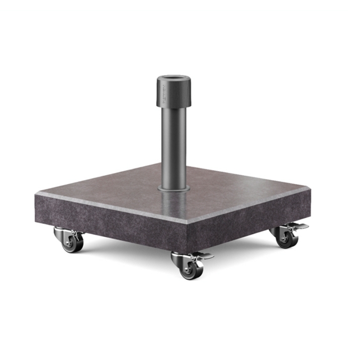 Platinum Sun & Shade Parasolvoet Rome 40kg Graniet + Zwenkwielen