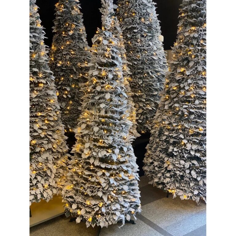 Pop-up kerstboom met sneeuw en 150 LEDs — 120 cm