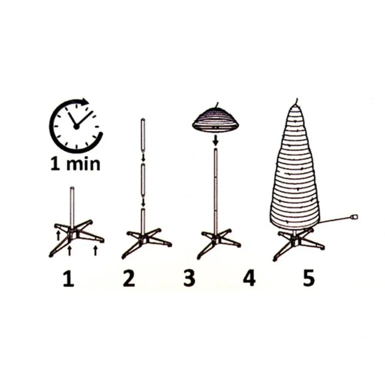 Pop-up kerstboom met sneeuw en 250 LEDs — 180 cm