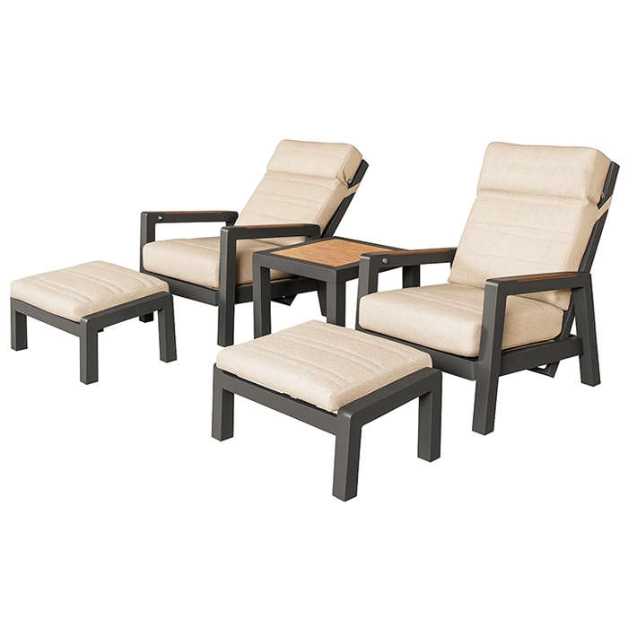 Valerie duo relax loungeset Antraciet