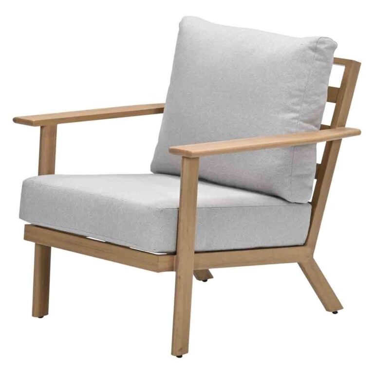 Chicago lounge fauteuil - natural teak look