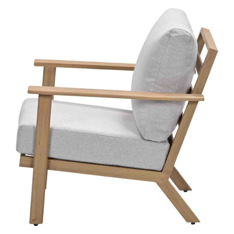 Chicago lounge fauteuil - natural teak look