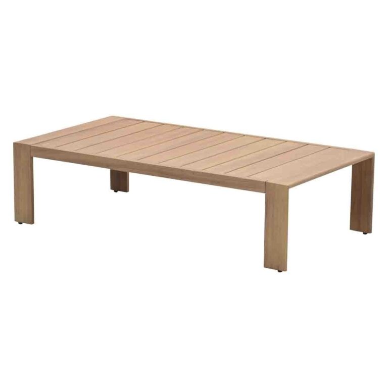 Chicago lounge tafel - 125x65xH35 cm - natural teak look