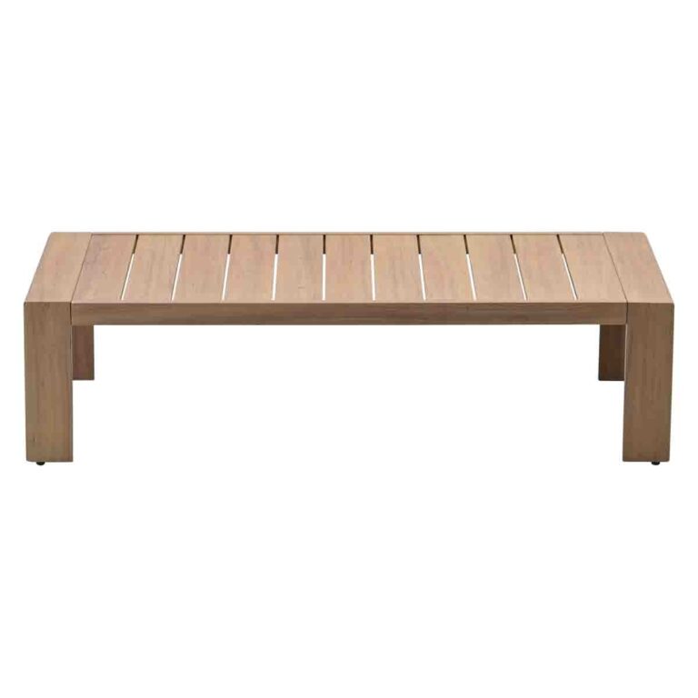 Chicago lounge tafel - 125x65xH35 cm - natural teak look