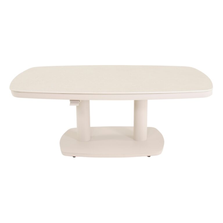 Loungetafel verstelbaar Geneva 135x83cm Deens Ovaal - Crema