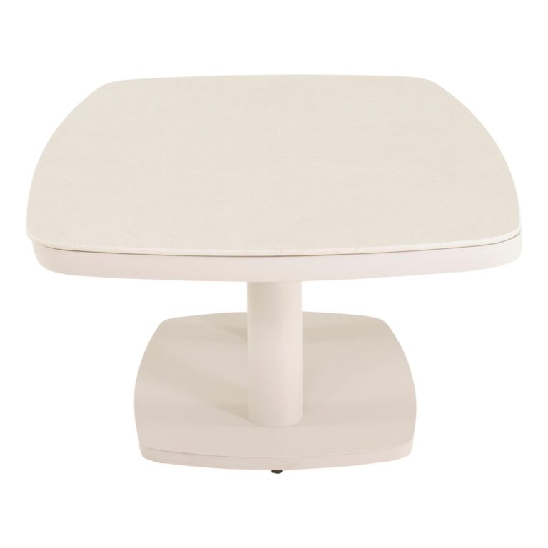 Loungetafel verstelbaar Geneva 135x83cm Deens Ovaal - Crema