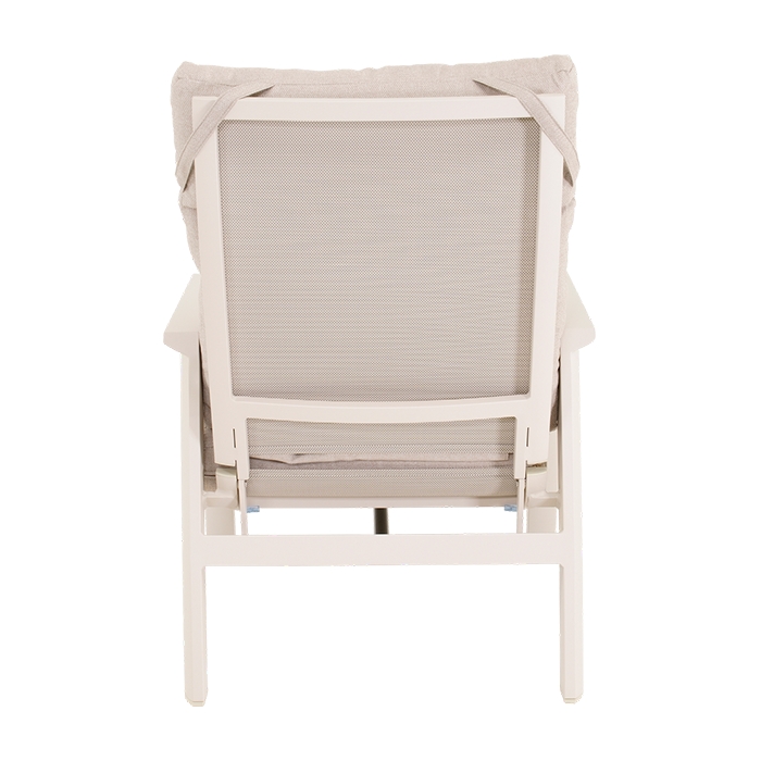 Ohio verstelbare loungestoel - Crema