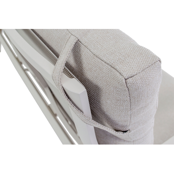 Ohio verstelbare loungestoel - Crema