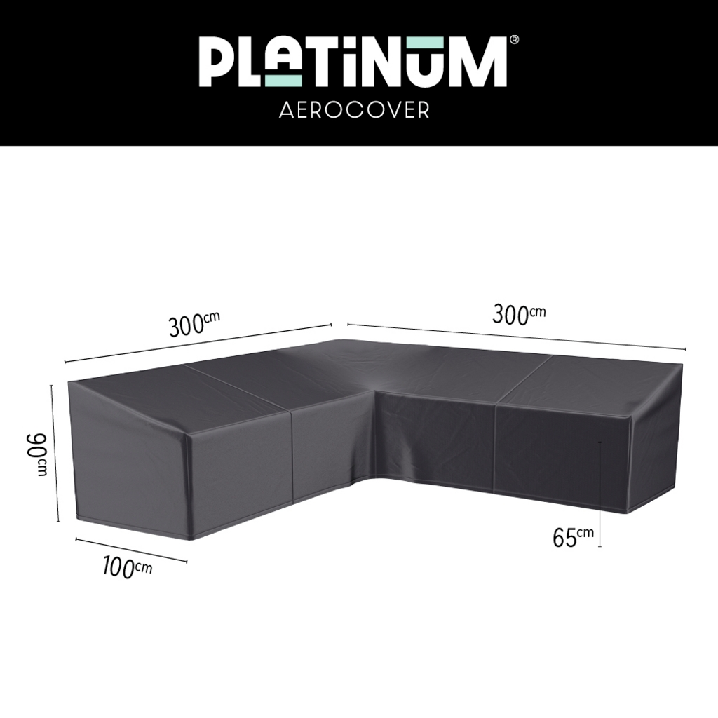 Platinum AeroCover Loungesethoes hoekset 300x300x100xH65/90