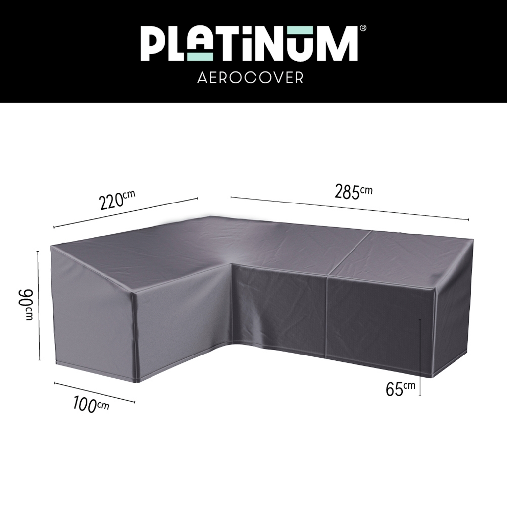Platinum AeroCover Loungesethoes hoekset LINKS 285x220x100xH65/90