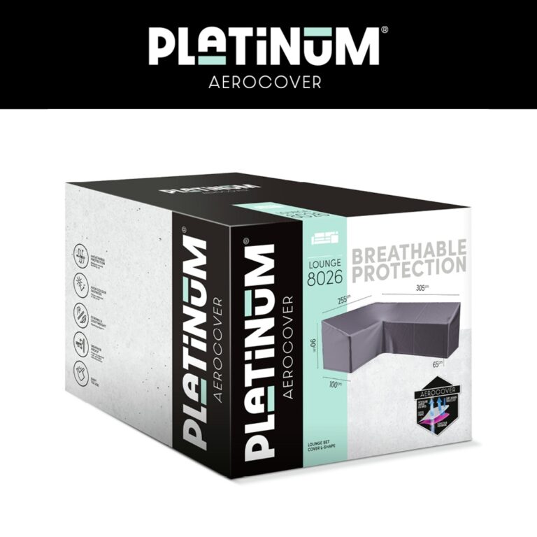 Platinum AeroCover Loungesethoes hoekset LINKS 305x255x100xH65/90