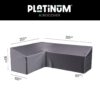 Platinum AeroCover Loungesethoes hoekset LINKS 305x255x100xH65/90