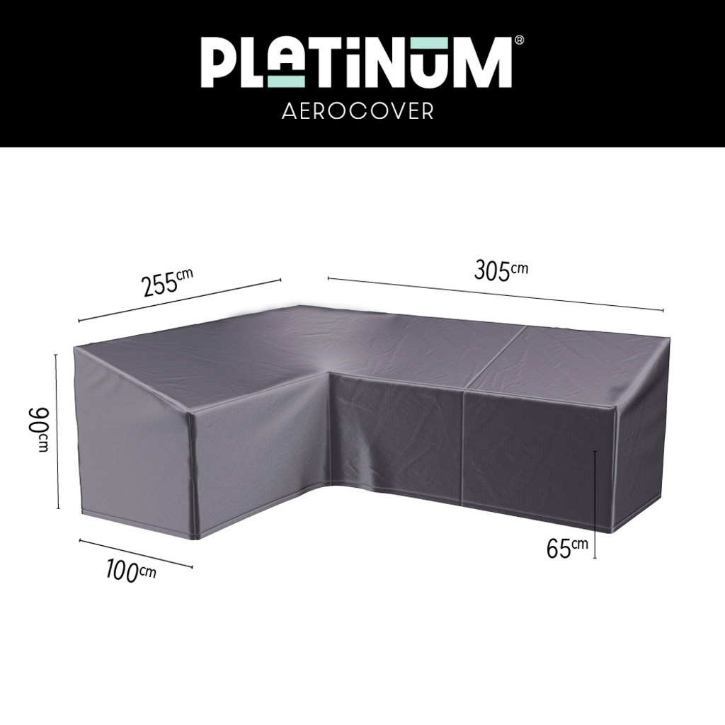 Platinum AeroCover Loungesethoes hoekset LINKS 305x255x100xH65/90