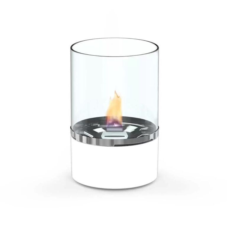 Tenderflame Tower 10 Wit tafel vuur