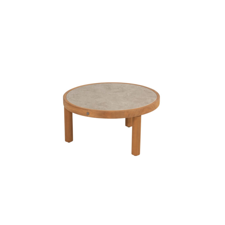 4 Seasons Outdoor Finn salontafel 63 cm - teak/keramiek