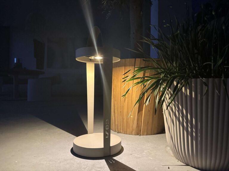 Cosilura solar tafel lamp Sandy beige