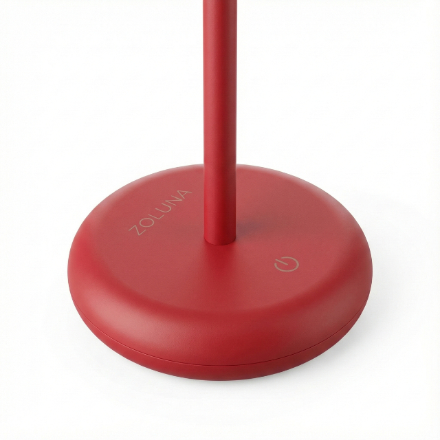 Solar Tafellamp Bobbie Evening Red - Touch Dimbaar - 8 branduren - USB laadoptie - extra warm wit