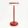 Solar Tafellamp Bobbie Evening Red - Touch Dimbaar - 8 branduren - USB laadoptie - extra warm wit