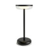 Solar Tafellamp Bobbie Zwart - Touch Dimbaar - 8 branduren - USB laadoptie - extra warm wit