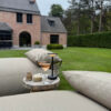 Solar Tafellamp Bobbie Zwart - Touch Dimbaar - 8 branduren - USB laadoptie - extra warm wit