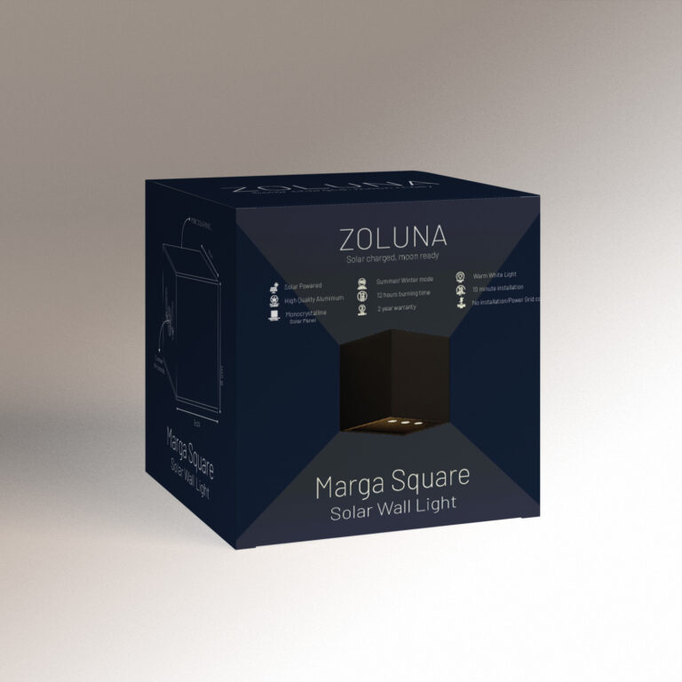 Solar Wandlamp Marga Vierkant | Warm Wit - Up & Down - 2 functies