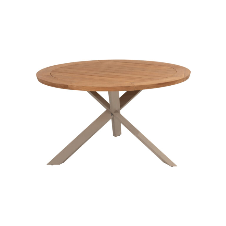 Taste by 4 Seasons Outdoor Prado teak tuintafel 130cm - Latte