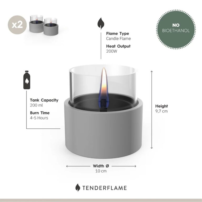 Tenderflame Breeze 10 2-pack Zwart tafelvuur