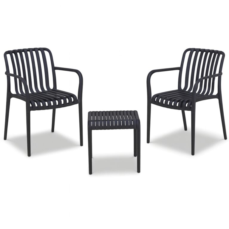 Tuinset 3-delig Zwart