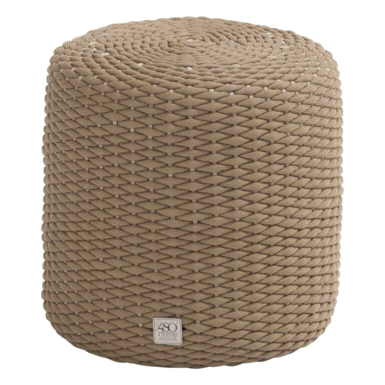 4 Seasons Outdoor Muffin rope poef - Amber