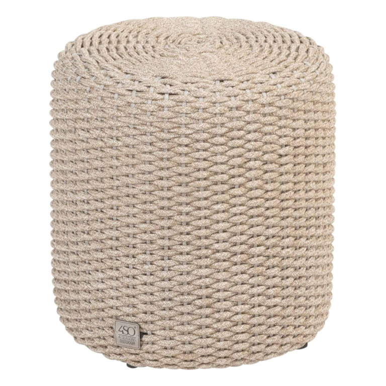 4 Seasons Outdoor Muffin rope poef - Latte