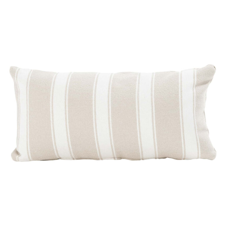 4 Seasons Outdoor sierkussen 30x60cm Boucle stripe cream