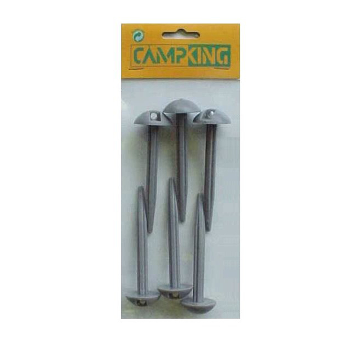 Campking grondzeilpen kunststof 10 cm 6 stuks