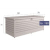 Hobbybox 180cm - Brons Metallic