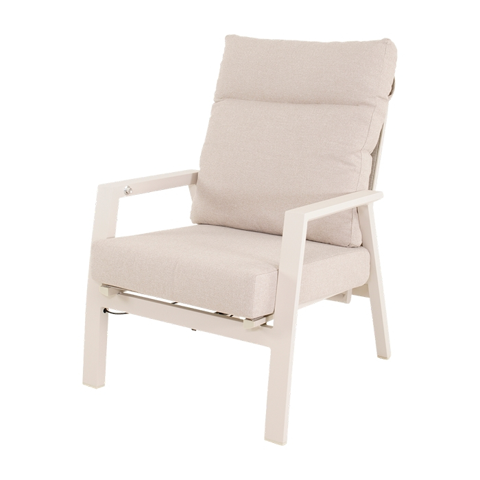 Lesli Ohio 4-delige sofa loungeset - Crema