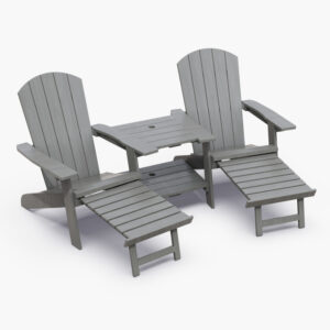 Montreal Tete-a-Tete tuinbank - Grijs