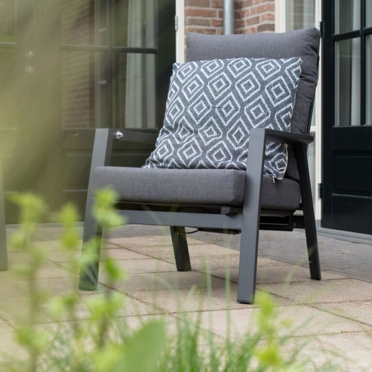 Ohio 4-delige sofa loungeset Antraciet